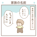 家族の名前【次男3歳】